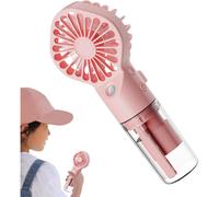 FGNS Ventilador Portátil nebulizador, Mini Ventilador de mano con agua, Mini Ventilador de mano Recargable Cuatro velocidades del Viento con pulverización Agua para Exteriores, Oficina, Campamento