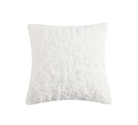 FGUJSUR Funda De Cojín Cuadrada Funda De Almohada Mullida 45 X Cm, Y Felpa, For Sofá, Cama, Sala Estar(White)