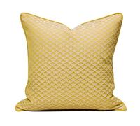 FGUJSUR Funda De Cojín Cuadrada Funda de cojín Jacquard con diseño geométrico Diamantes Dorados for el hogar, sofá, Sala Estar y Dormitorio(Color02,50x50CM)