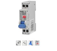 FI/LS B 16 A 30mA 1 P interruptor diferencial RCBO