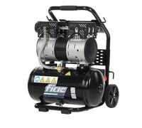 FIAC Compresor de Aire Portátil Silencioso SUPERSILENT 10, Sin Aceite, Presión Máxima 8 Bar, 1 Hp, Depósito 10 Litros, Nivel sonoro 58 dB LpA