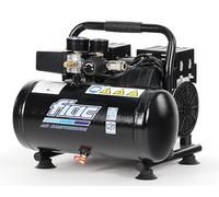 FIAC Compresor de Aire Portátil Silencioso SUPERSILENT 6, Sin Aceite, Presión Máxima 8 Bar, 1 Hp, Depósito 6 Litros, Nivel sonoro 58 dB LpA