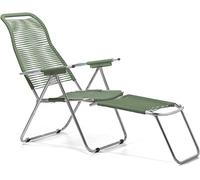 Fiam Spaghetti - Sillón Relax Cordonata Para Exterior - Marco Aluminio, PVC Sage Green
