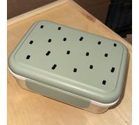 Fiambrera de acero inoxidable Lässig Happy Prints Oliva – personalizable – Trama