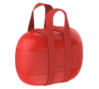 Fiambrera FOOD A PORTER, 2 recipientes, rojo, Alessi