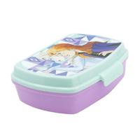 Fiambrera Rectangular Frozen 16cm Práctica Sandwichera Infantil, Decoración Atractiva, Resistente, Sin BPA, Licencia Oficial Stor
