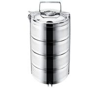 Fiambrera térmica de acero, 4 niveles, 4 x 1,1 l
