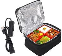 Fiambrera térmica para horno portátil, fiambrera con calefacción USB, calentador de alimentos portátil para microondas, fiambrera eléctrica, fiambrera térmica con revestimiento de película de aluminio