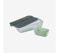Fiambrera tupper de cristal 1 litro Quechua Talla única