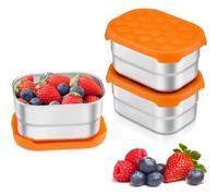 Fiambreras - Fiambrera - Cajas para meriendas - Cajas para meriendas infantiles - Fiambrera para adultos - Fiambrera infantil - Recipientes para meriendas de acero inoxidable - Fiambrera metálica - Co