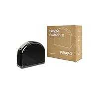 Fibaro Interruptor de relé 2 FGS-213 Z-Wave Plus un solo interruptor disparador inalámbrico Negro