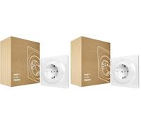 FIBARO N Outlet FGWSONF-011 - Toma de corriente estándar tipo F (hembra), Blanco. (Paquete de 2)