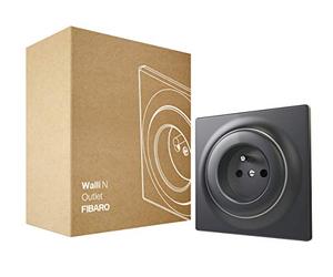 FIBARO N Outlet Typ E / Enchufe estándar Walli-line, tipo E, Antracita, FGWSONE-011-8
