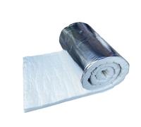 Fibra cerámica resistente al fuego, 1250°C, con aluminio, rollo de 14,6 ml, espiral de 13 mm