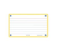 Fichas oxford flash 2.0 color horizontal 125x75mm (a7) amarillo paquet