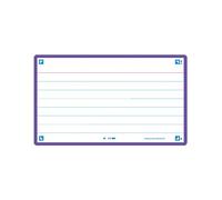 Fichas oxford flash 2.0 color horizontal 125x75mm (a7) morado paquete