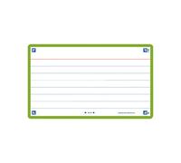 Fichas oxford flash 2.0 color horizontal 125x75mm (a7) verde paquete d