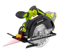 FIELDMANN - Sierra circular inalámbrica (20 V, 165 mm, guía láser, batería y cargador no incluidos