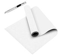 Fieltro Adhesivo para Muebles y Manualidades, 40x200 cm, 2 mm de espesor | blanco, Fieltro Autoadhesivo, Tela de Adhesivo Fieltro para Moqueta, Fabricación de Disfraces y joyeros, Rollo Fieltro