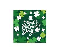 Fiestas Guirca - Servilletas desechables St. Patrick's 12 uds 16x16 cm Verde
