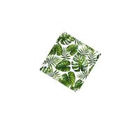 FIESTAS GUIRCA | 20 Servilletas Hojas Desechables (16x16 cm) - Decoración de Mesa para Fiestas de Verano y Eventos - Ideal para Celebraciones - Blanco y Verde