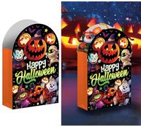 FIESTAS GUIRCA | 6 Bolsas Desechables para Caramelos con Monstruitos (16x11 cm) - Decoración de Mesa para Fiestas de Halloween y Celebraciones - Multicolor