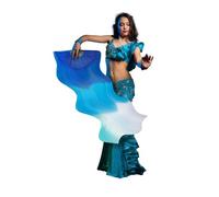FIESTAS GUIRCA ABANICO 60X140 CMS, AZUL Y BLANCO