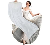 FIESTAS GUIRCA | Abanico Blanco con LEDs Multicolor (75x150 cm) - Accesorio Luminoso para Fiestas y Celebraciones - Ideal para Carnaval y Halloween - Para Todos los Usuarios - Blanco Multicolor