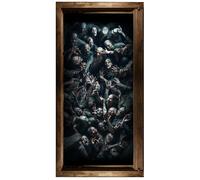 FIESTAS GUIRCA | Adhesivo de Suelo Zombies (30x90 cm) - Decoración de Pared, Puerta y Ventana para Halloween y Fiestas de Terror - Ideal para Ambientes de Zombies y Celebraciones de Miedo - Multicolor