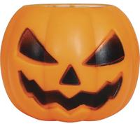 FIESTAS GUIRCA | Calabaza de Goma con Fantasma (5 cm) - Decoración de Halloween para Fiestas y Celebraciones - Accesorio para Truco o Trato - Naranja