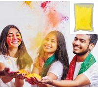 FIESTAS GUIRCA | Cañón de Confetti con Polvo Amarillo (200gr) - Decoración para Fiestas de Cumpleaños y Fin de Año - Ideal para Celebraciones y Eventos Especiales - Amarillo
