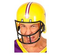 FIESTAS GUIRCA | Casco de Fútbol Americano Amarillo (Talla Única) - Accesorio Deportivo para Disfraces de Jugador de Fútbol Americano - Ideal para Fiestas Temáticas - Adulto Unisex - Amarillo