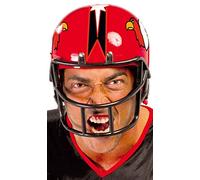 FIESTAS GUIRCA | Casco de Fútbol Americano Rojo (Talla Única) - Accesorio Deportivo para Disfraces de Jugador de Fútbol Americano - Ideal para Fiestas Temáticas - Adulto Unisex - Rojo
