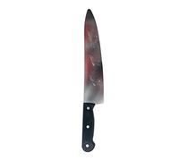 Fiestas Guirca Cuchillo ensangrentado de Halloween de plástico 35 cm