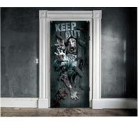 FIESTAS GUIRCA | Decoración Puerta Zombie Attack (80x180 cm) - Ideal para Halloween y Celebraciones - Decoración de Pared, Puerta y Ventana - Multicolor