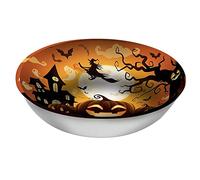 Fiestas Guirca - Bol de calabaza reutilizable 32 cm - Decoración mesa Halloween - Naranja/Negro