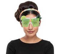 FIESTAS GUIRCA | Gafas Mojito Girl Verde - Accesorio de Fiesta para Despedida de Soltera y Celebraciones de Bebidas - Ideal para Mujer Adulta en Fiestas de Disfraces y Carnaval - Verde