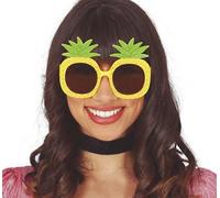 FIESTAS GUIRCA | Gafas Piñas Amarillas (Unisex Adulto) - Accesorio Divertido para Fiestas de Verano y Graduación - Ideal para Celebraciones Hawaianas y Tropicales - Amarillo
