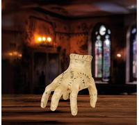 FIESTAS GUIRCA | Mano Andante con Sonido y Movimiento (15 cm) - Decoración de Halloween para Fiestas de Terror y Escenarios de Miedo - Ideal para Atrezzo Espeluznante y Celebraciones - Marrón