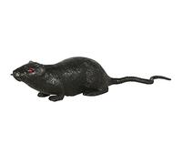 Fiestas Guirca Rata de látex 10 cm – Decoración de Halloween – Negro