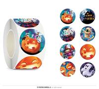 Fiestas Guirca Rollo de 200 pegatinas para Halloween – Multicolor