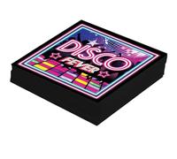 Fiestas Guirca Servilletas Disco Fever 12 unidades 16x16 cm Desechables Multicolor
