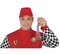 FIESTAS GUIRCA | Set de 3 Medallas Deportivas Oro, Plata y Bronce (4 cm) - Premios para Fiestas y Celebraciones Deportivas - Ideal para Competiciones y Eventos - Accesorio de Decoración - Multicolor