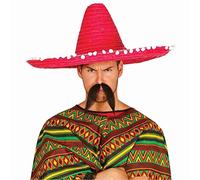 FIESTAS GUIRCA | Sombrero Mexicano de Paja (60 cm) - Accesorio de Fiesta para Celebraciones de Verano y Graduaciones - Ideal para Eventos Temáticos de México y Fiestas de Disfraces - Adulto Unisex