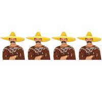 FIESTAS GUIRCA | Sombrero Mexicano de Paja (60 cm) - Accesorio de Fiesta para Celebraciones de Verano y Graduaciones - Ideal para Eventos Temáticos de México y Fiestas de Disfraces - Adulto Unisex