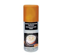 FIESTAS GUIRCA | Spray Decoración Pasteles Naranja (100 ml) - Utensilio de Cocina para Decorar Tartas y Postres - Ideal para Halloween y Fiestas Temáticas - Accesorio de Repostería - Naranja