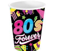 FIESTAS GUIRCA VASOS AÑOS 80 PRODUCTOS ESPECIALES PARA FIESTAS TEMATICAS