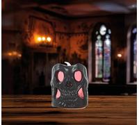 FIESTAS GUIRCA | Vela Calavera LED (6 cm) - Accesorio de Decoración Halloween Truco o Trato Fiesta Terror Esqueleto Calaveras - Ideal para Adulto Infantil - Blanco Negro