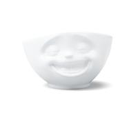 Fifty Eight PRODUCTS Schale-lachend weiß Cuenco, Porcelana, 12 x 12 x 10 cm, T010701