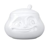 Fifty Eight T013301 - Dulce Azucarero, Porcelana, Blanco, 11.2 x 11.3 x 11.2 cm